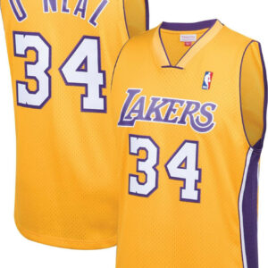 Mitchell & Ness Men's Los Angeles Lakers Shaquille O'neal 34 Swingman Jersey - JS427