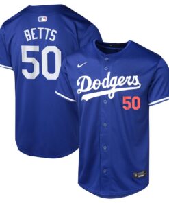 Mookie Betts 50 Los Angeles Dodgers Alternate Limited YOUTH Jersey - Royal