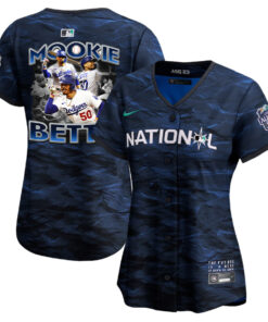 Mookie Betts 50 Los Angeles Dodgers Posture 2023 All-Star Game Limited Player Women Jersey - Royal