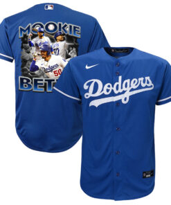 Mookie Betts 50 Los Angeles Dodgers Posture 2023 Alternate Player YOUTH Jersey - Royal