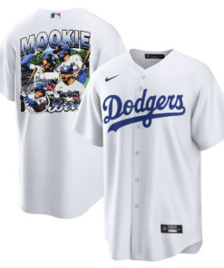 Mookie Betts 50 Los Angeles Dodgers Stadium 2023 Home Player Men Jersey - White