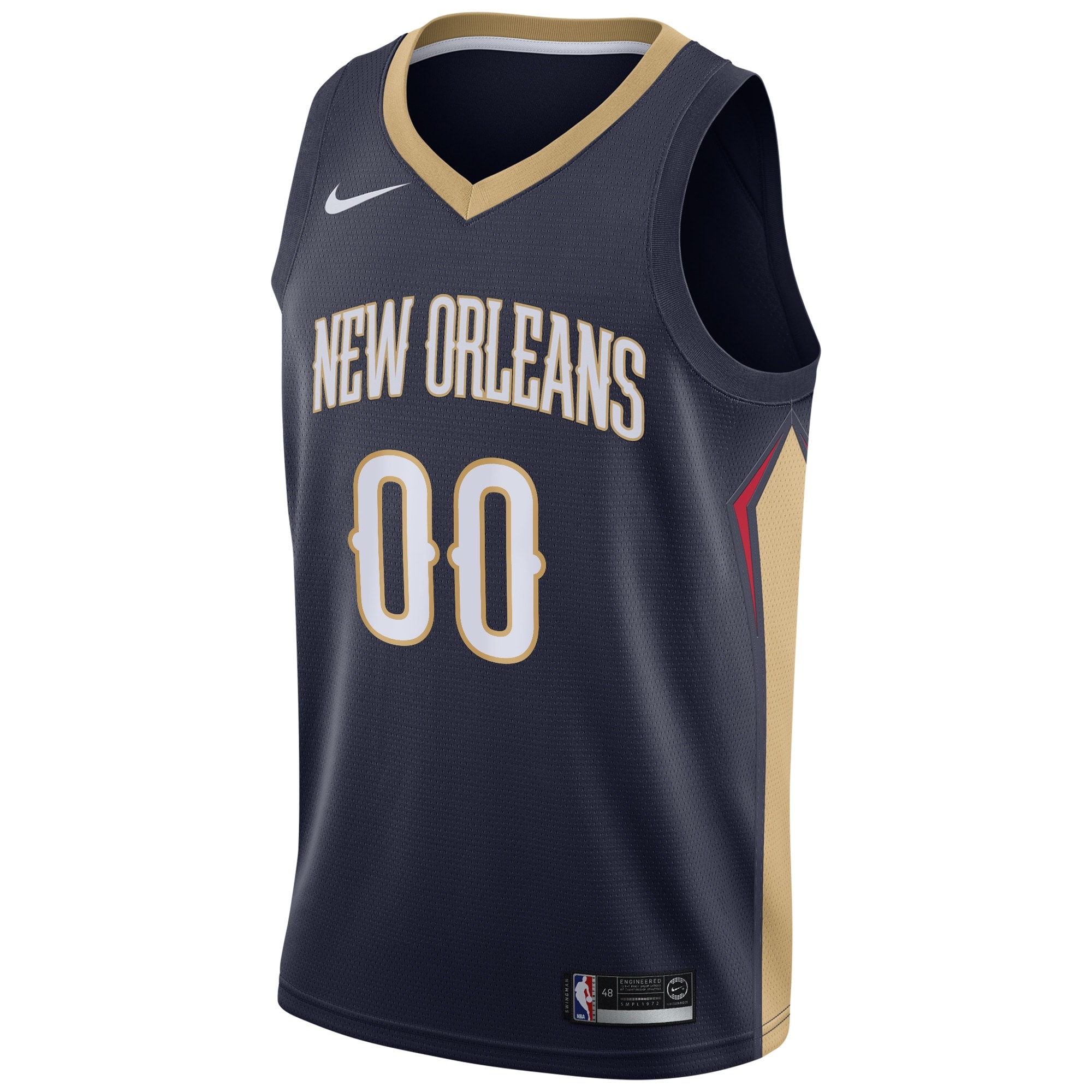 New Orleans Pelicans Icon Edition Swingman Jersey - Navy - Custom - Mens - JS303
