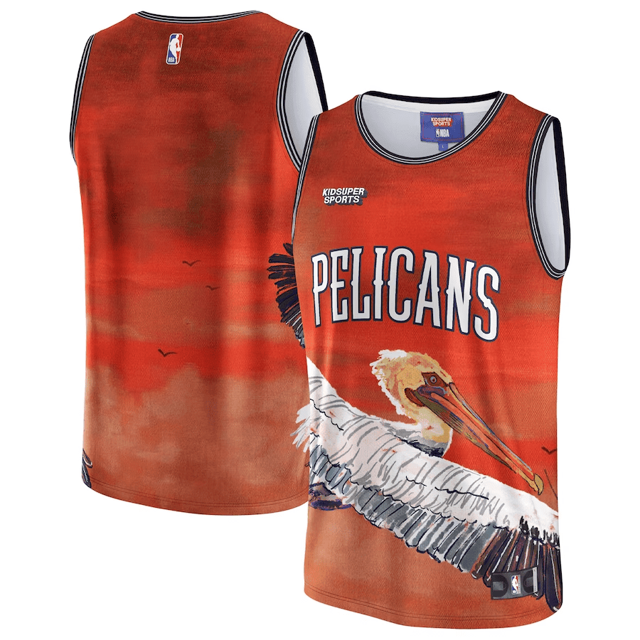 New Orleans Pelicans NBA & KidSuper Studios Unisex Hometown Jersey - Red - JS786