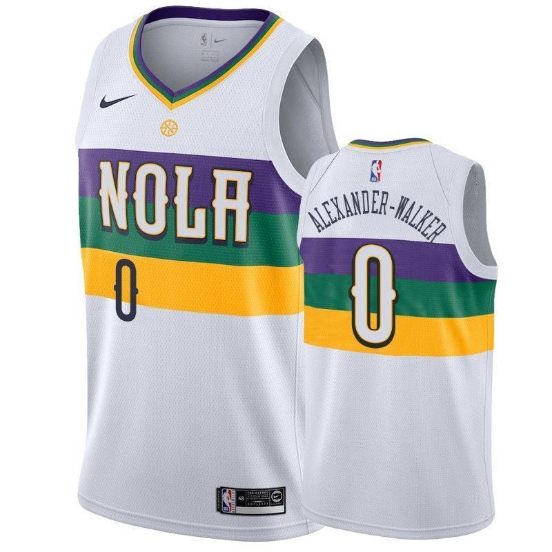New Orleans Pelicans Nickeil Alexander-walker 0 City Men's Jersey - JS544