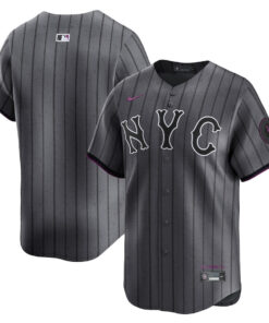 New York Mets 2024 City Connect Limited Men Jersey - Graphite