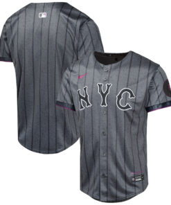 New York Mets 2024 City Connect Limited YOUTH Jersey - Graphite
