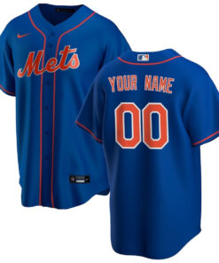 New York Mets Alternate Custom Men Jersey - Royal