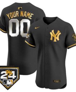 New York Yankees 2024 Spring Training Patch Vapor Premier Elite Custom Jersey V2