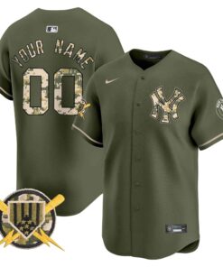 New York Yankees Armed Forces Day Vapor Premier Limited Custom Jersey