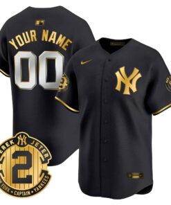 New York Yankees Derek Jeter Patch Vapor Premier Limited Custom Jersey
