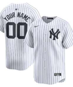 New York Yankees Home Limited Custom Jersey - Men White
