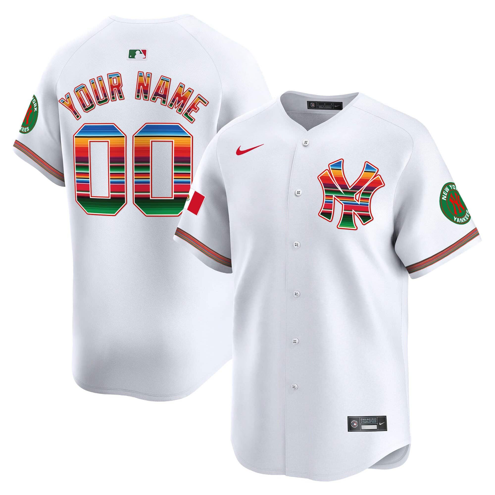 New York Yankees Mexico Vapor Premier Limited Custom Jersey