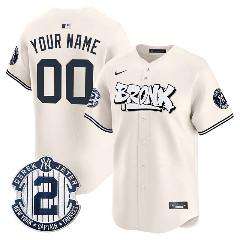 New York Yankees The Bronx Graffiti Vapor Premier Limited Custom Jersey V3