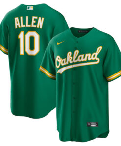 Nick Allen 10 Oakland Athletics Alternate Men Jersey - Kelly Green