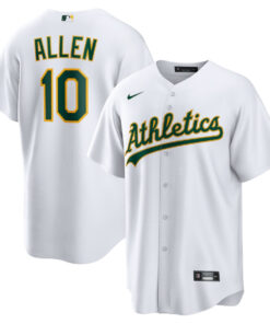 Nick Allen 10 Oakland Athletics Home Men Jersey - White