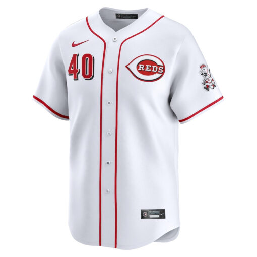 Nick Lodolo 40 Cincinnati Reds Home Limited Men Jersey - White - Image 2