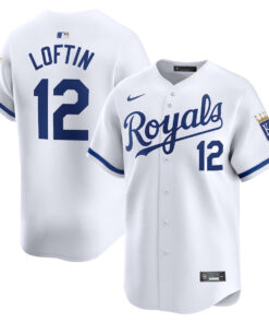 Nick Loftin 12 Kansas City Royals Home Limited Player Men Jersey - White