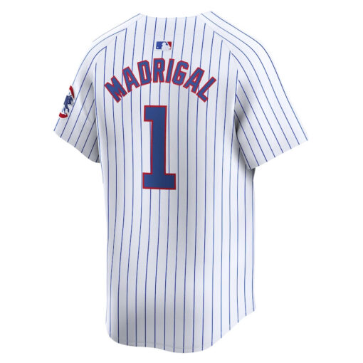 Nick Madrigal 1 Chicago Cubs Home Limited Player Men Jersey - White - Image 3
