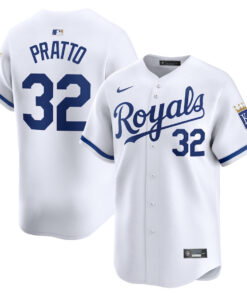 Nick Pratto 32 Kansas City Royals Home Limited Player Men Jersey - White