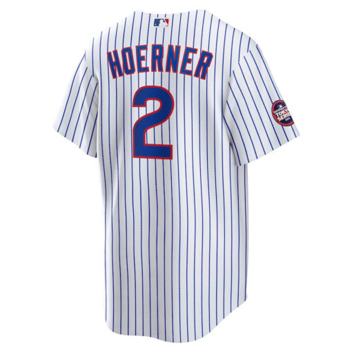 Nico Hoerner 2 Chicago Cubs 2025 MLB World Tour: Tokyo Series Home Player Men Jersey - White - Image 3