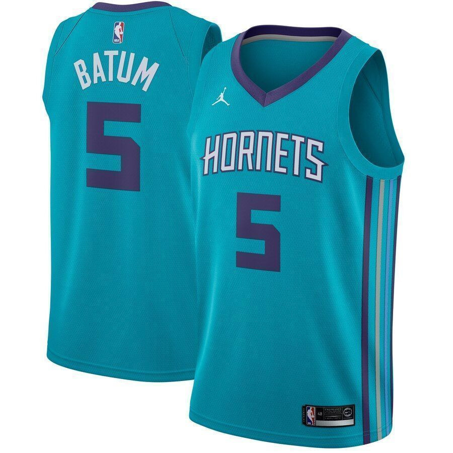 Nicolas Batum Charlotte Hornets Swingman Jersey Teal - Icon Edition - JS604