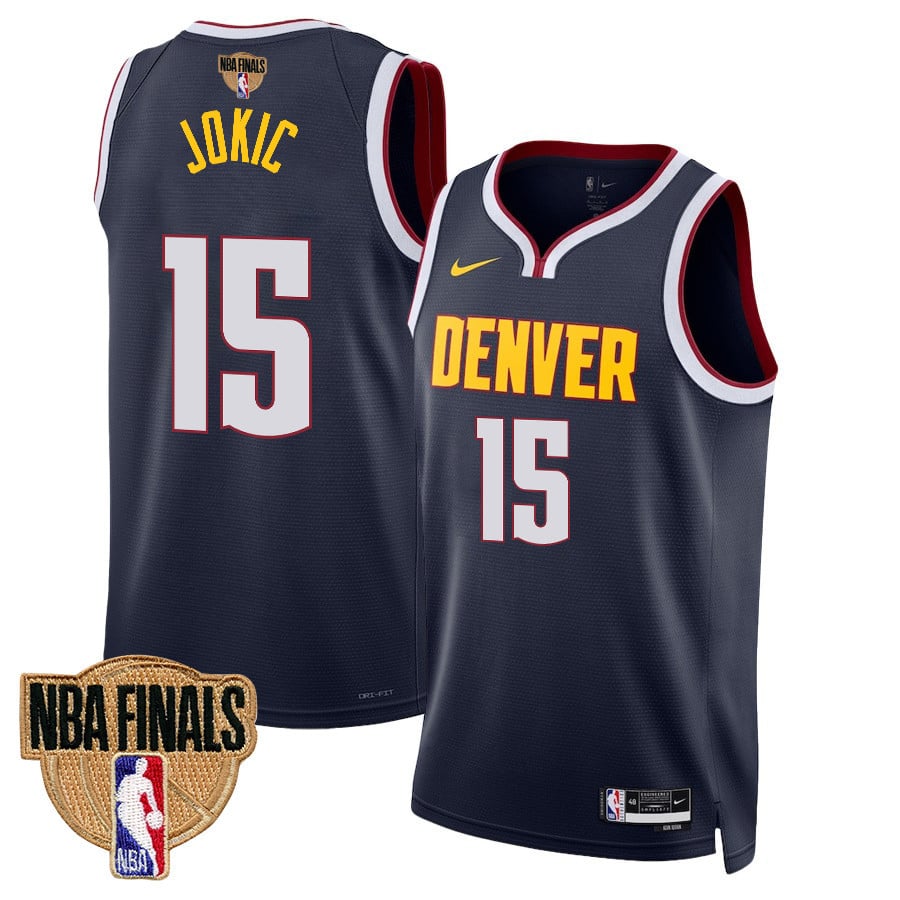 Nikola Jokic 15 Denver Nuggets Final Champions 2023 Swingman Jersey - Black - JS253