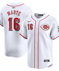 Noelvi Marte 16 Cincinnati Reds Home Limited Men Jersey - White