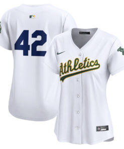 Oakland Athletics 2024 Jackie Robinson Day Home Limited Women Jersey - White