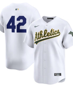 Oakland Athletics 2024 Jackie Robinson Day Home Men Limited Jersey - White