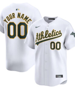 Oakland Athletics Home Limited Custom YOUTH Jersey - White
