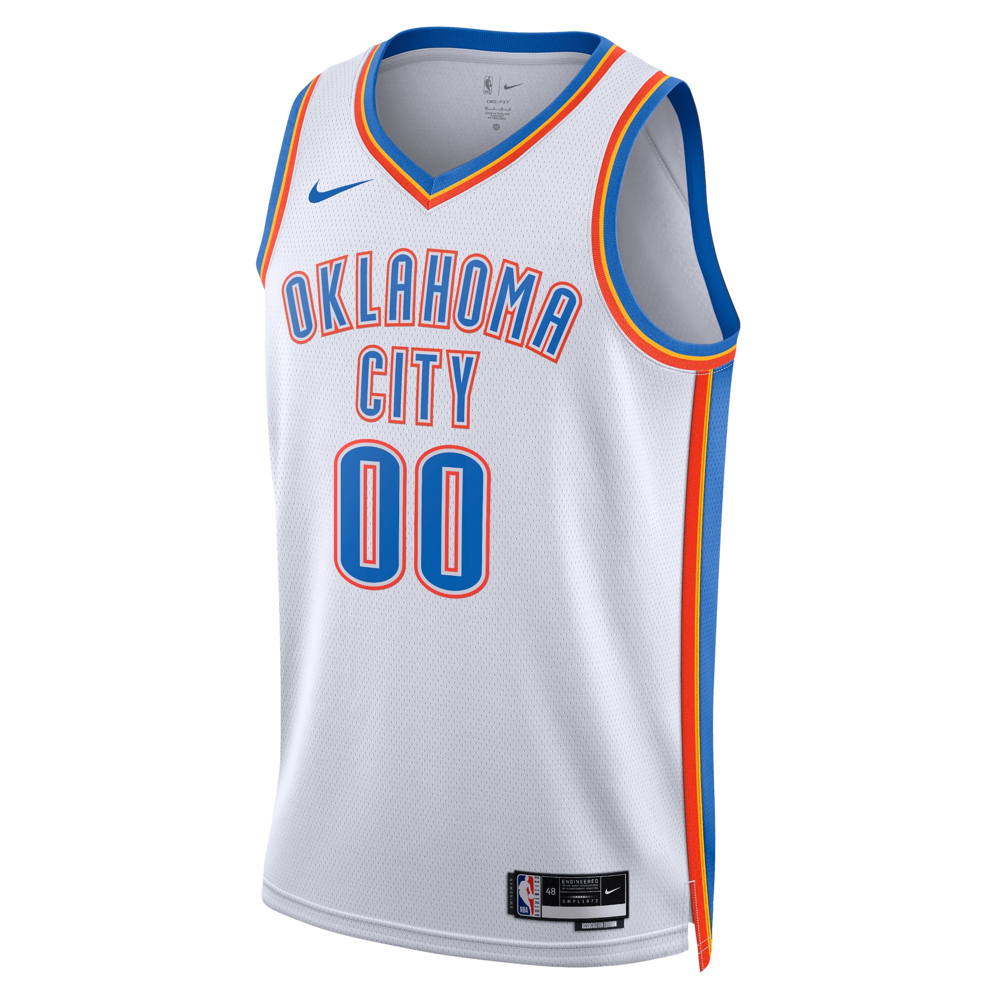 Oklahoma City Thunder Association Swingman Jersey - Custom - Unisex - JS166
