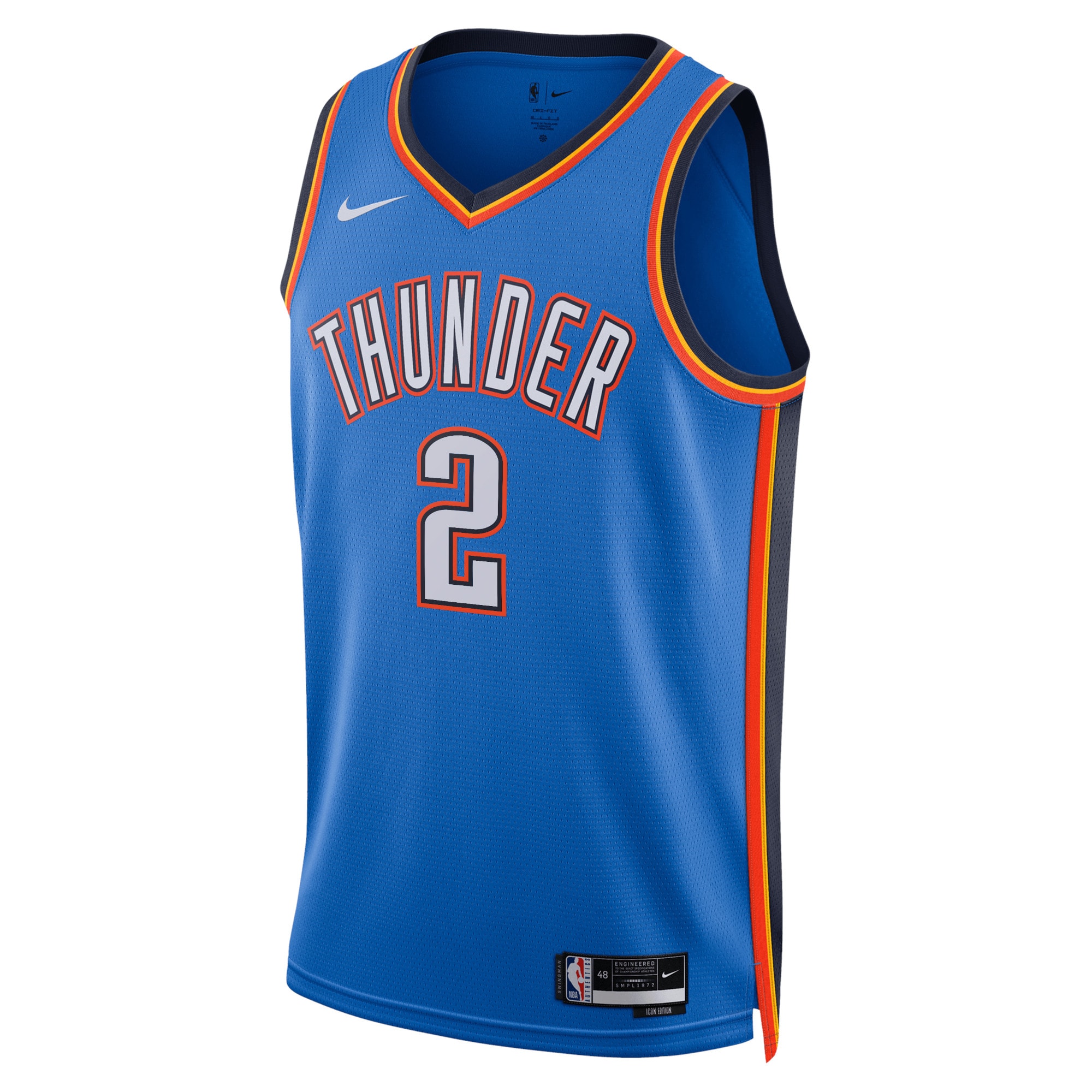 Oklahoma City Thunder Icon Edition Swingman Jersey - Blue - Shai Gilgeous-Alexander - Unisex - JS491