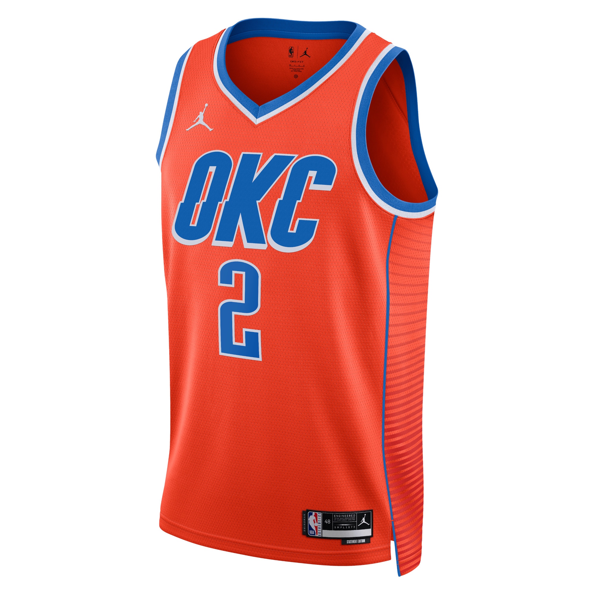 Oklahoma City Thunder Jordan Statement Edition Swingman Jersey - Orange - Shai Gilgeous-Alexander - Unisex - JS542