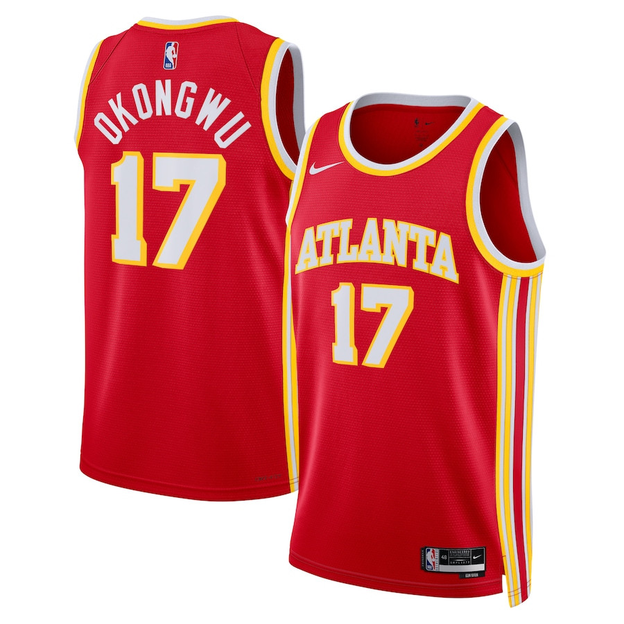 Onyeka Okongwu 17 Atlanta Hawks Unisex Swingman Jersey - Icon Edition - Red - JS247