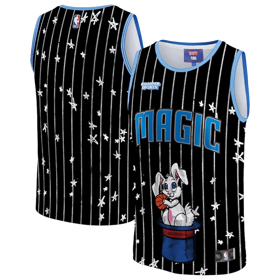 Orlando Magic NBA & KidSuper Studios Unisex Hometown Jersey - Black - JS385