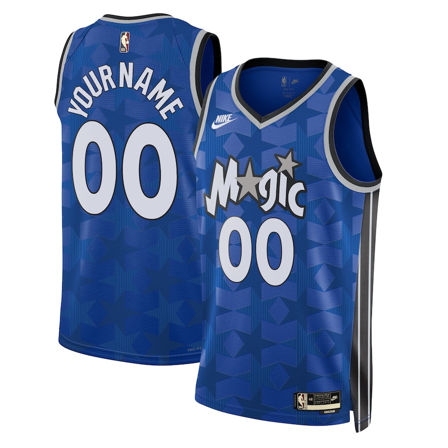 Orlando Magic Unisex 2023/24 Custom Swingman Jersey â€“ Classic Edition - Blue - JS690