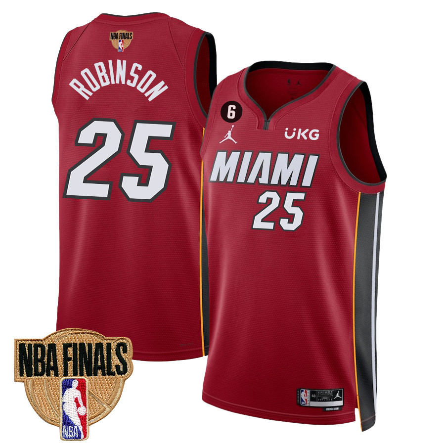 Orlando Robinson 25 Miami Heat Final Champions 2023 Swingman Jersey - Red - JS578