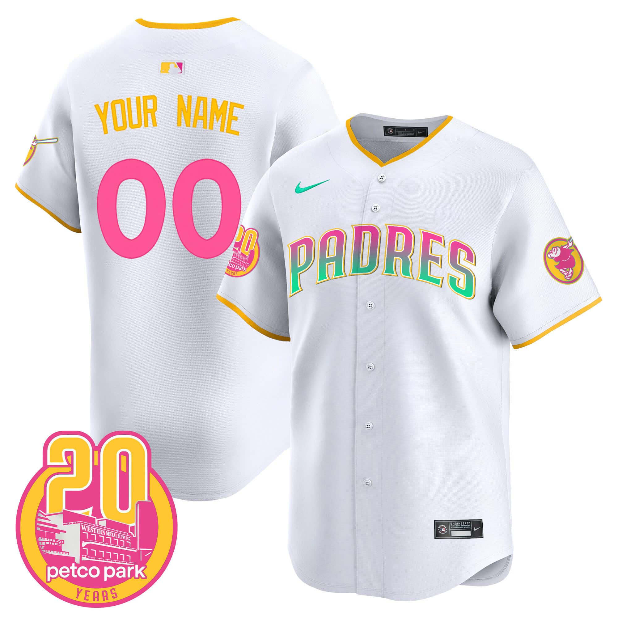 Padres 2024 San Diego City Style Vapor Premier Limited Custom Jersey â€“ All Stitched - Jersey AZ