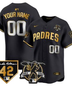 Padres 2024 Tony Gwynn & Robinson Patch Vapor Premier Limited Custom Jersey  All Stitched - Jersey AZ