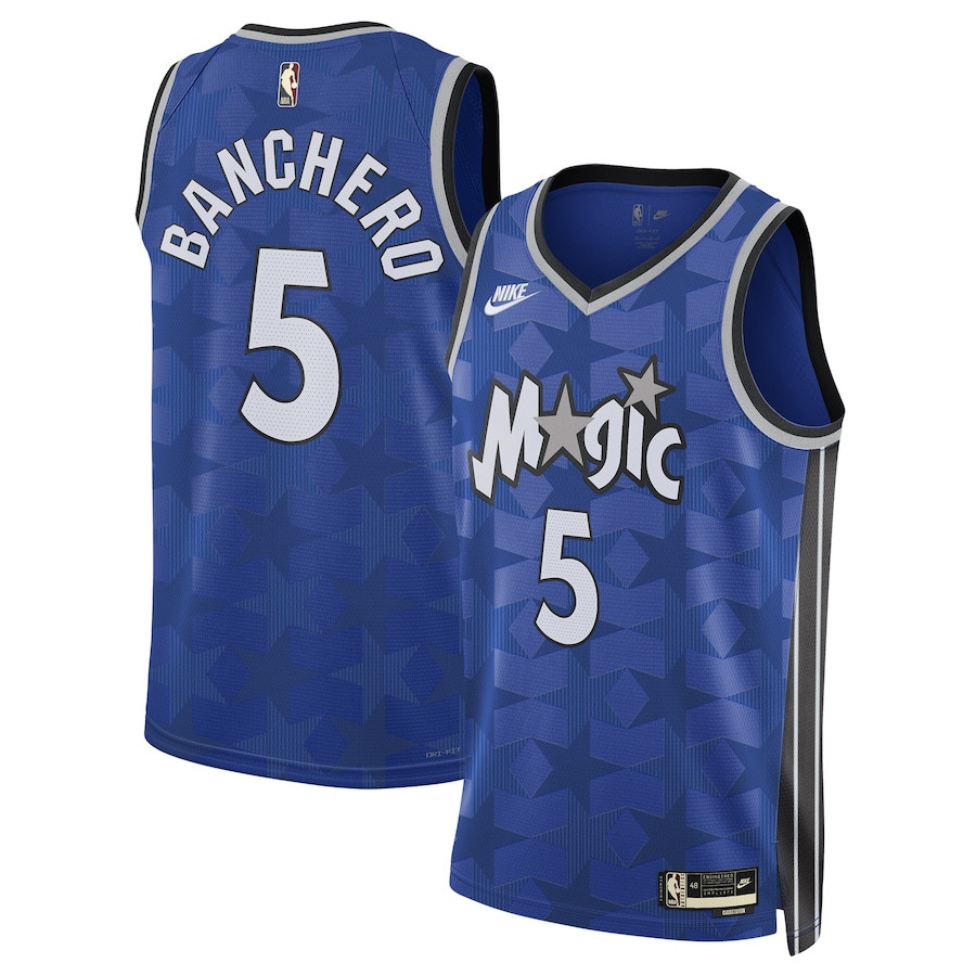 Paolo Banchero 5 Orlando Magic Unisex 2023/24 Swingman Jersey â€“ Classic Edition - Blue - JS885