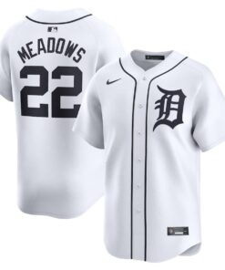 Parker Meadows 22 Detroit Tigers Home Limited Player Men Jersey - White