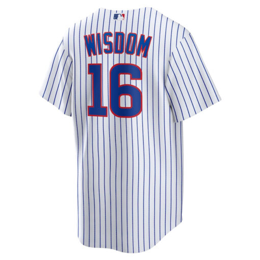 Patrick Wisdom 16 Chicago Cubs Home Men Jersey - White - Image 3