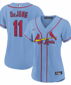 Paul DeJong 11 St. Louis Cardinals Women Alternate Jersey - Light Blue