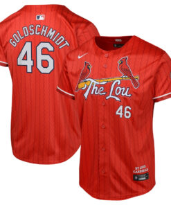 Paul Goldschmidt 46 St. Louis Cardinals 2024 City Connect Limited YOUTH Jersey - Red