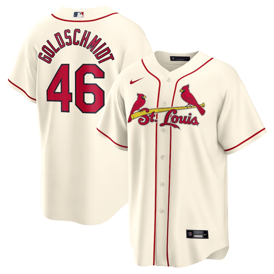 Paul Goldschmidt 46 St. Louis Cardinals Alternate Men Jersey - Cream