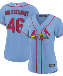 Paul Goldschmidt 46 St. Louis Cardinals Women Alternate Jersey - Light Blue