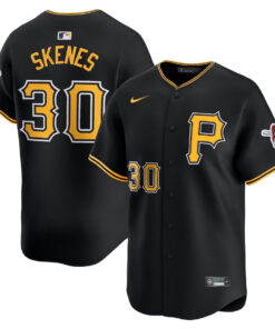 Paul Skenes 30 Pittsburgh Pirates Alternate Limited Men Jersey - Black