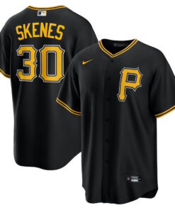 Paul Skenes 30 Pittsburgh Pirates Alternate Men Jersey - Black