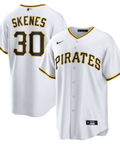 Paul Skenes 30 Pittsburgh Pirates Home Men Jersey - White