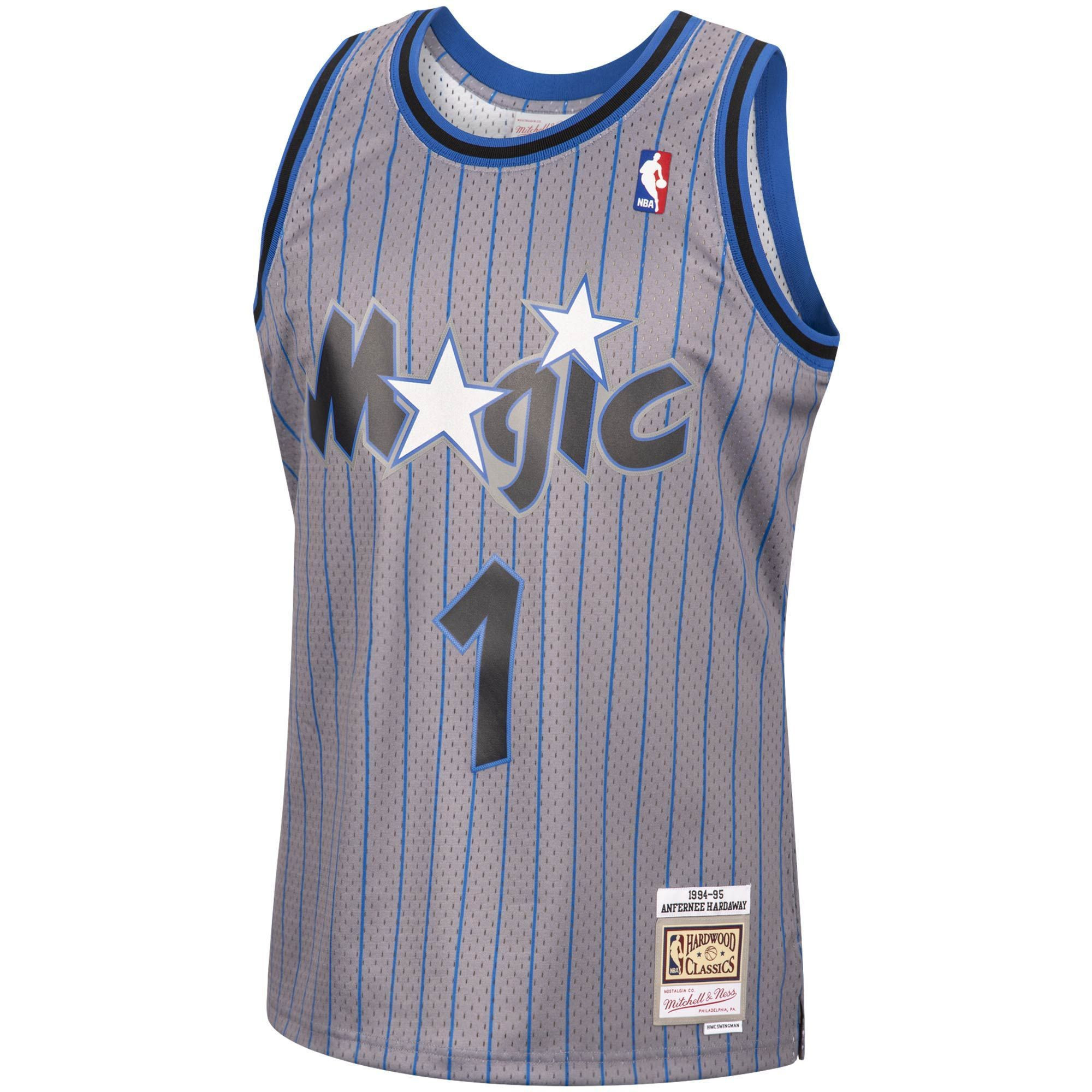 Penny Hardaway Orlando Magic Mitchell & Ness 1994-95 Hardwood Classics Reload Swingman Jersey - Gray - JS540